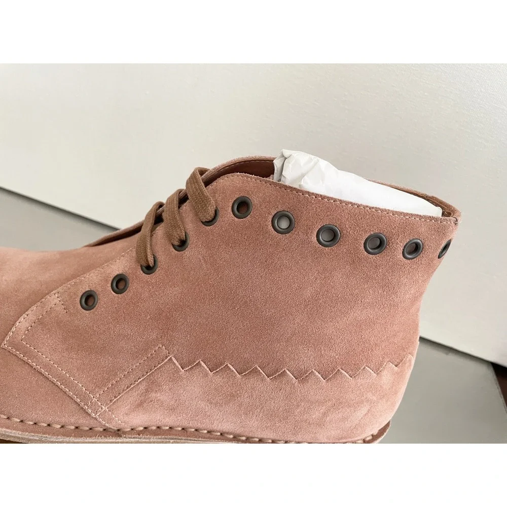 Bottega Veneta Dahlia Brown Suede Ankle Boots 512162 Euro 42 display picture 1